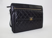 CHANEL LAMBSKIN WRISTLET FLAP POUCH