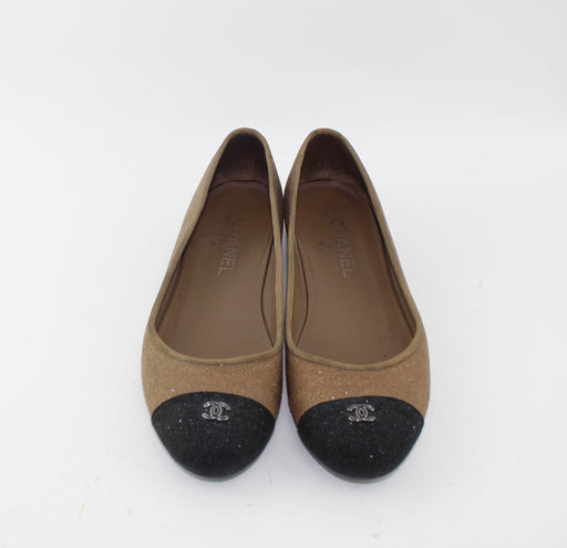 CHANEL BALLERINA FLATS SIZE 39.5 - LuxurySnob