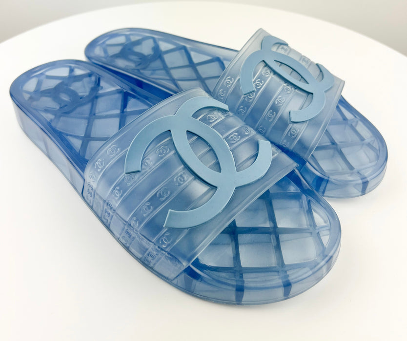 Chanel CC FLats Slide Sandals
