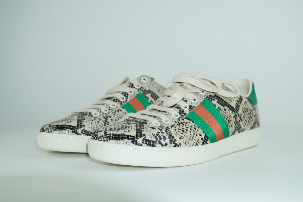 Python Prints Shoes Gucci Python Print Sneakers — LSC INC