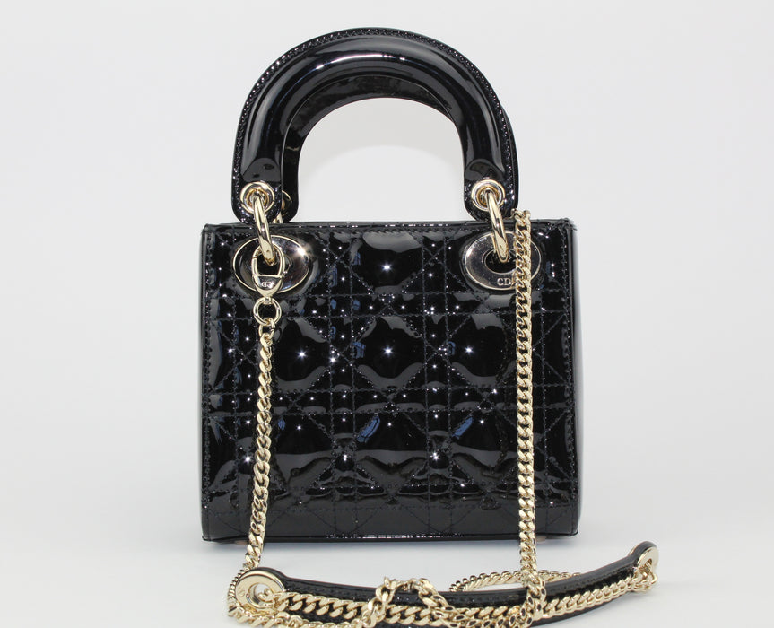 Dior Mini Lady Dior Bag in Patent Calfskin