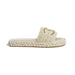 Chanel Cord Mules in Light Beige