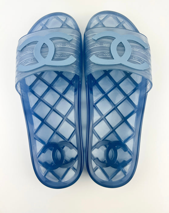 Chanel CC FLats Slide Sandals