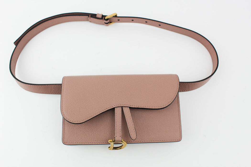 DIOR SADDLE BELT POUCH BLUSH