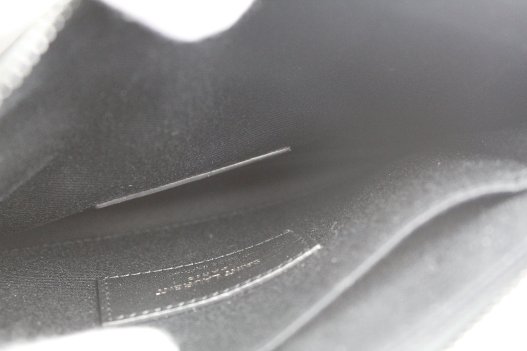 Saint Laurent Leopard Print Leather Zip Pouch