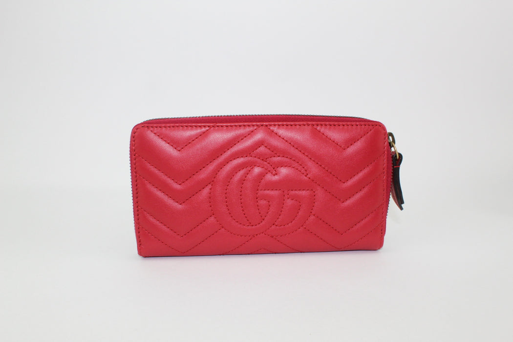 GUCCI GG MARMONT ZIP AROUND WALLET