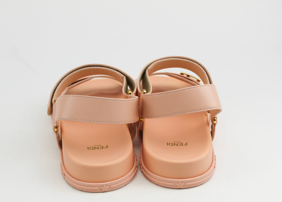 Fendi Vitello Leather Sandals