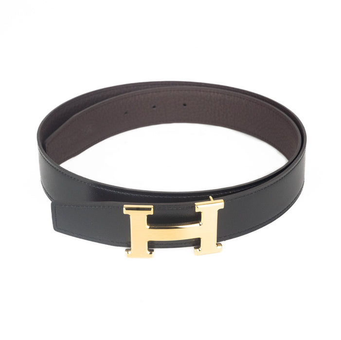 Hermes H Belt buckle & Reversible Leather strap 32mm