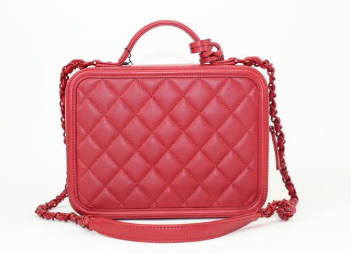 Chanel Dark Red Vanity Case