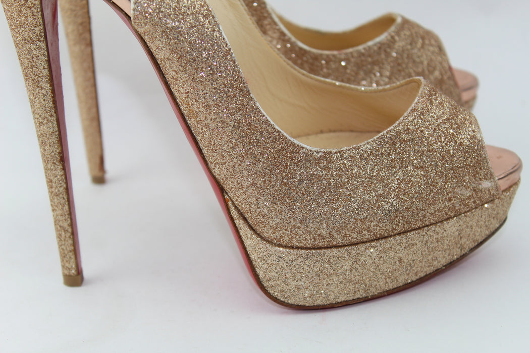 CHRISTIAN LOUBOUTIN LADY PEEP SLINGBACKS - LuxurySnob