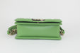 CHANEL SMALL LAMBSKIN BOY BAG GREEN