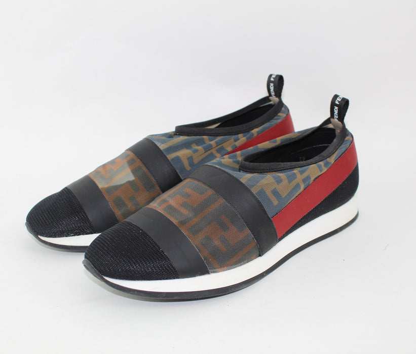 FENDI RUNWAY MESH FF TRAINER SNEAKERS SIZE 39 - LuxurySnob