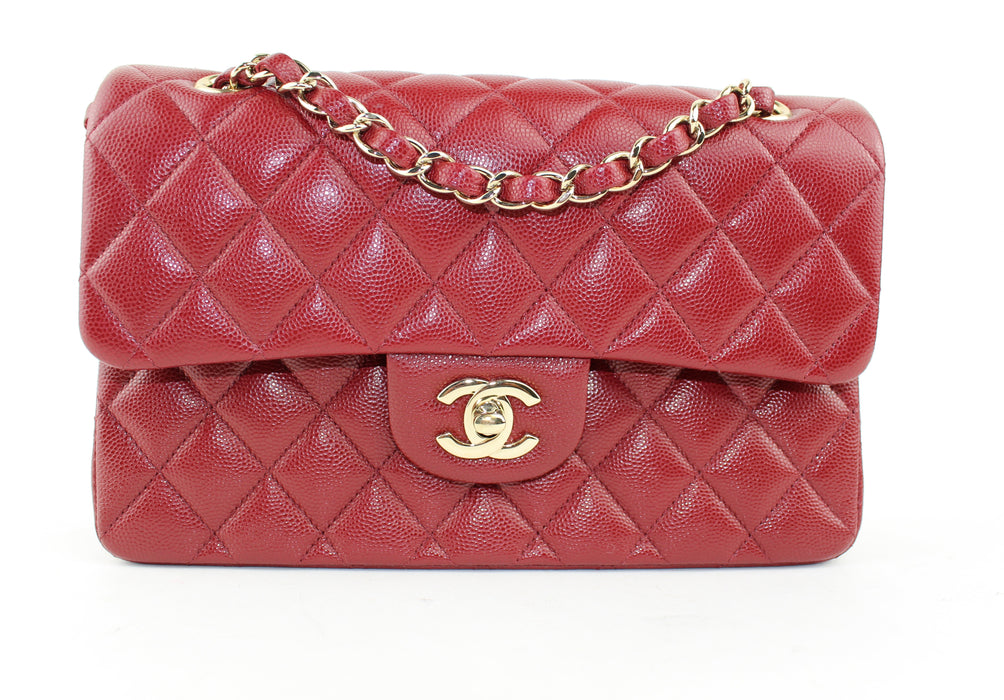 CHANEL CLASSIC SMALL CAVIAR DOUBLE FLAP BAG