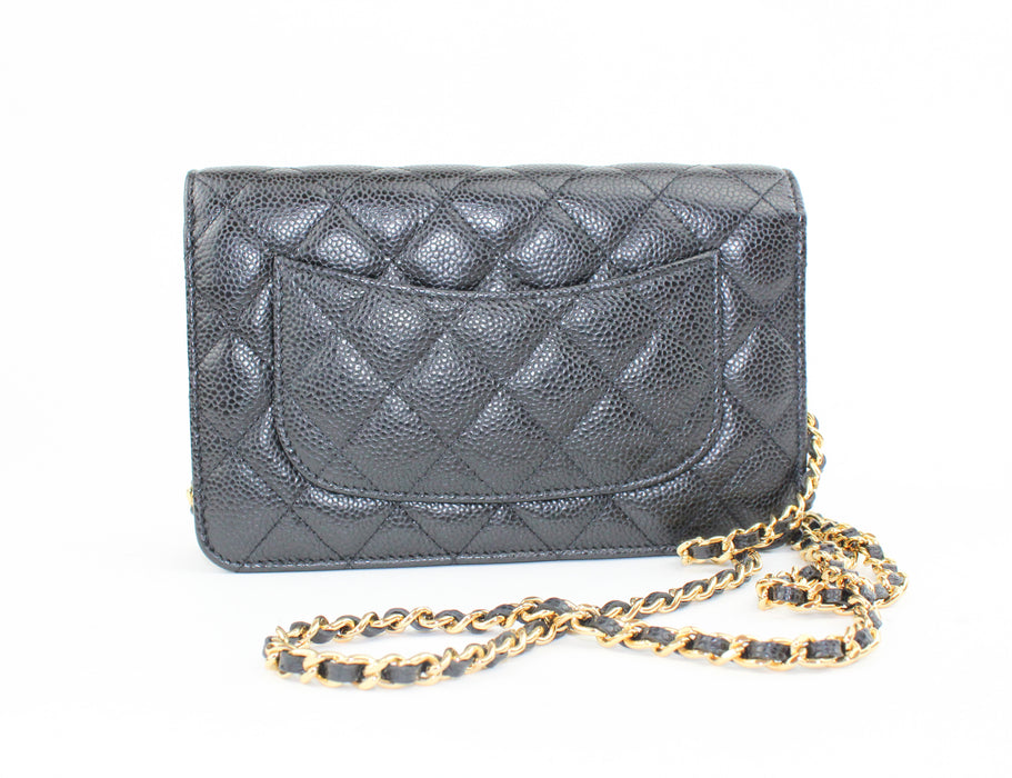 Chanel Wallet on Chain Caviar Black