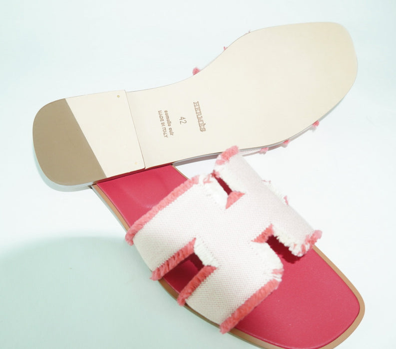 Hermes Oran Sandal Framboise