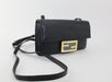 FENDI DUO BAQUETTE LEATHER SHOULDER BAG