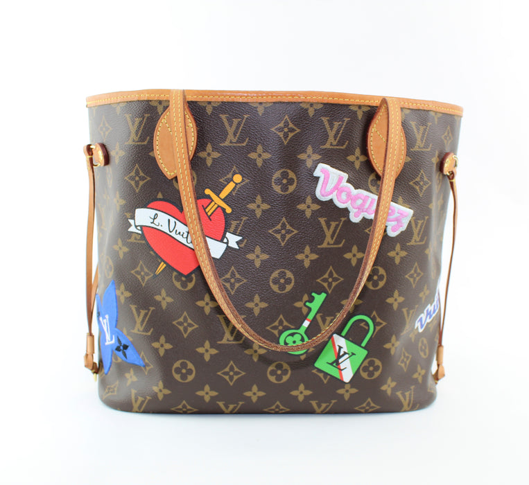 LOUIS VUITTON MONOGRAM TRAVEL STICKERS NEVERFULL MM