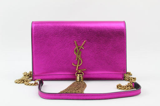 Saint Laurent Metallic Small Kate Tassel Chain Bag