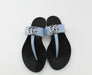 GUCCI LEATHER THONG SANDAL WITH DOUBLE G