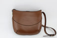 GUCCI BROWN SMOOTH LEATHER CROSSBODY BAG
