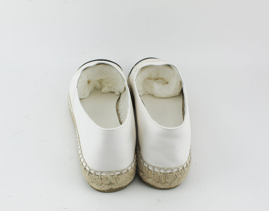 Chanel Espadrille Lambskin white / black