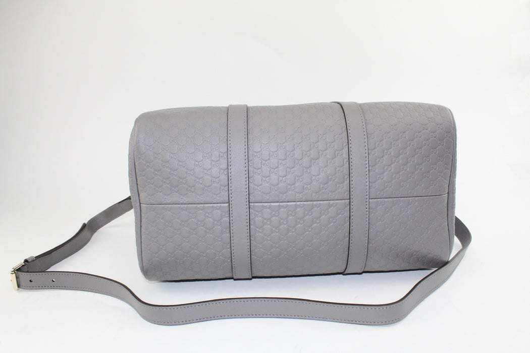 Gucci Boston Guccissima Bag grey