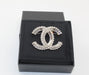 Chanel Silver and Crystal Brooch