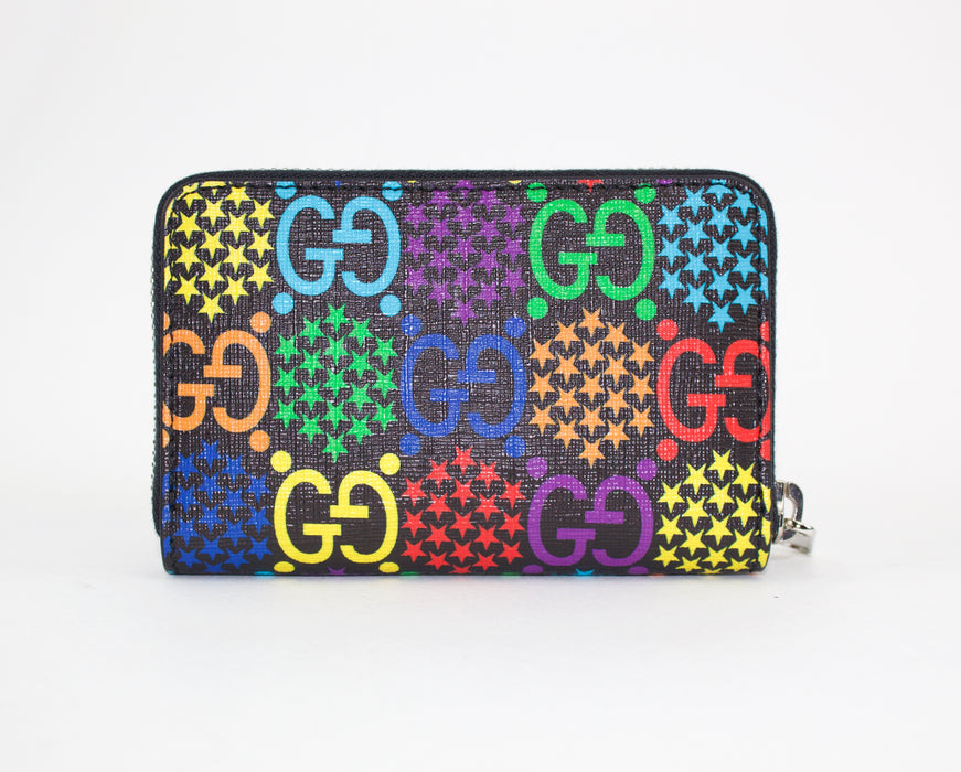 GUCCI GG PSYCHEDELIC ZIP CARD CASE