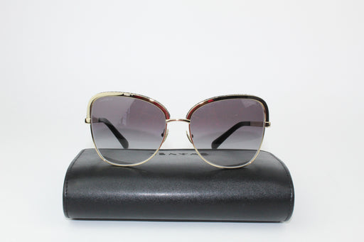 Chanel Black and Gold Square Sunglasses