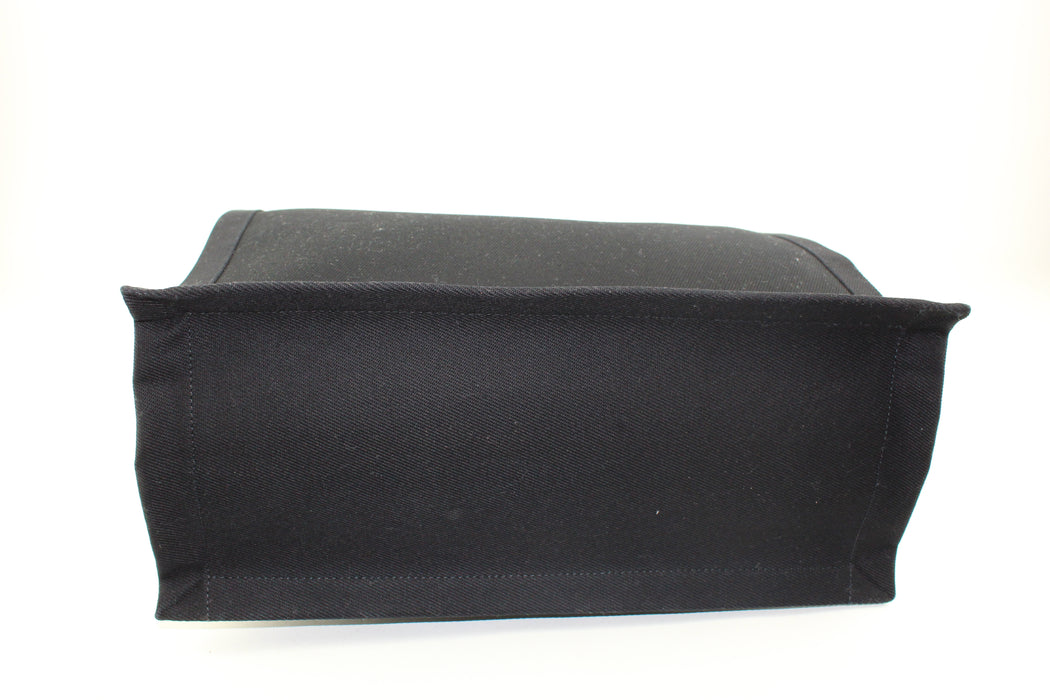 Saint Laurent Black 'Rive Gauche' Shopping Tote