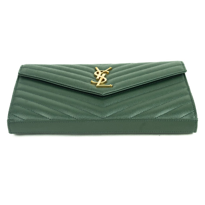 Saint Laurent Envelope Chain bag in Green