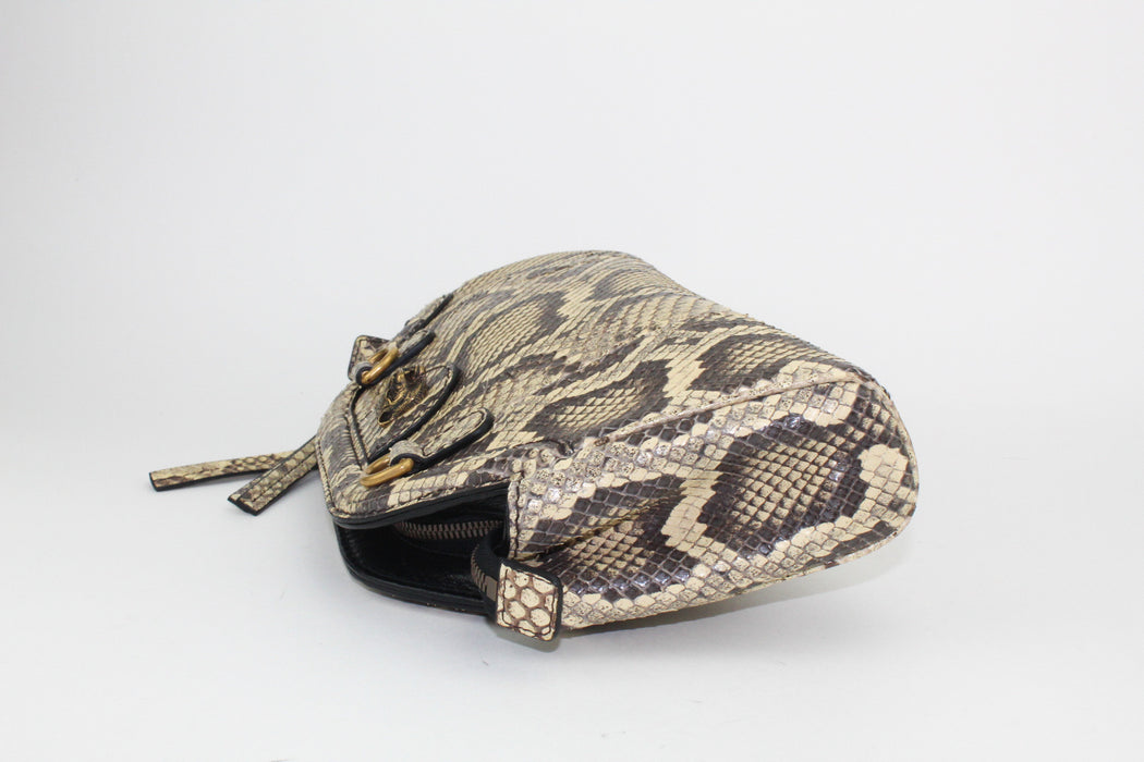 GUCCI REBELL PYTHON SMALL SHOULDER BAG