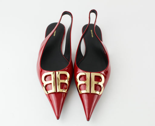 Balenciaga BB slingback ballerinas