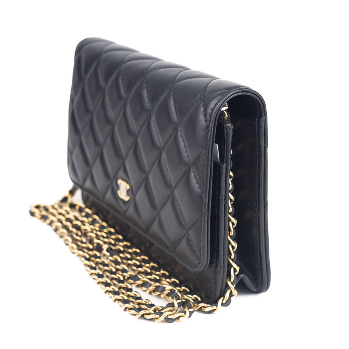 Chanel Classic Wallet on Chain Calfskin With Gold hardware