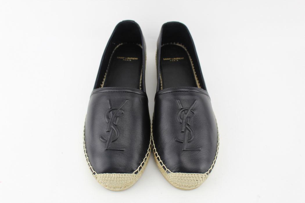 SAINT LAURENT LEATHER ESPADRILLES