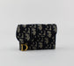 DIOR OBLIQUE SADDLE  FLAP CARD HOLDER