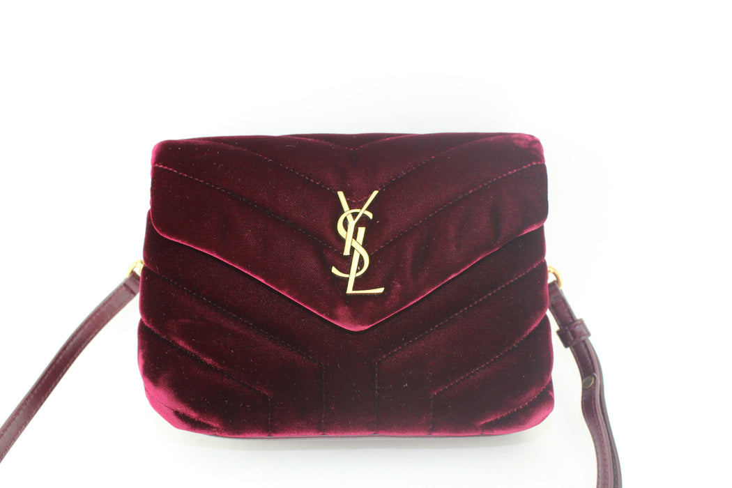 SAINT LAURENT SMALL VELVET LOULOU