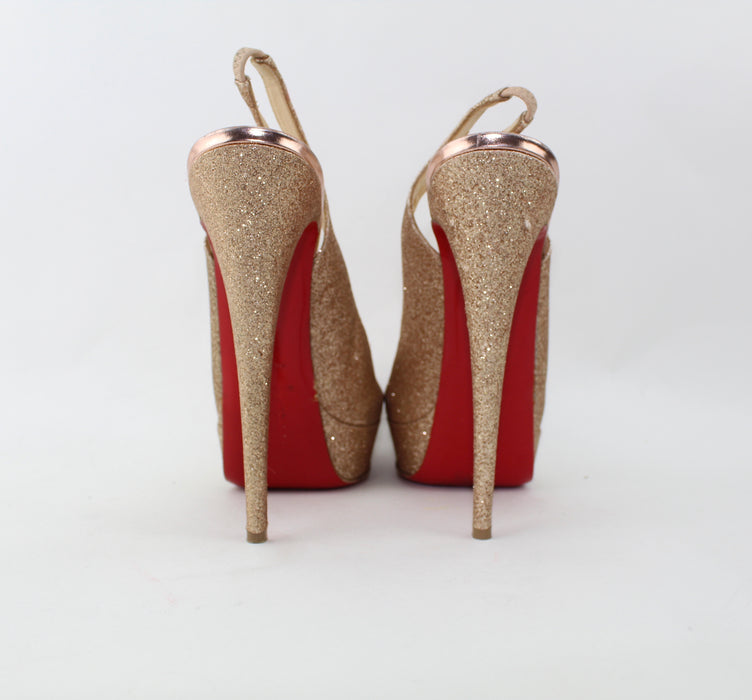 CHRISTIAN LOUBOUTIN LADY PEEP SLINGBACKS - LuxurySnob