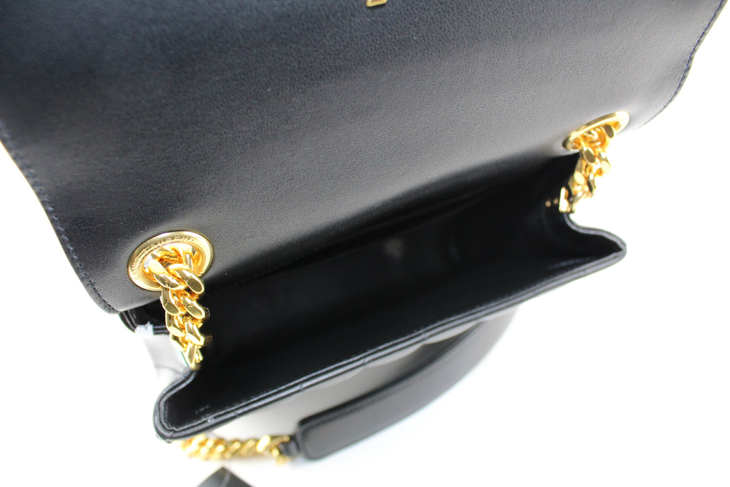 SAINT LAURENT VICKY MEDIUM QUILTED LEATHER SHOULDER BAG