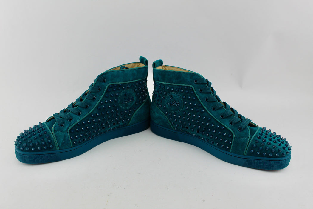 CHRISTIAN LOUBOUTIN  LOUIS SPIKES HIGH TOP SNEAKER SIZE 45 - LuxurySnob