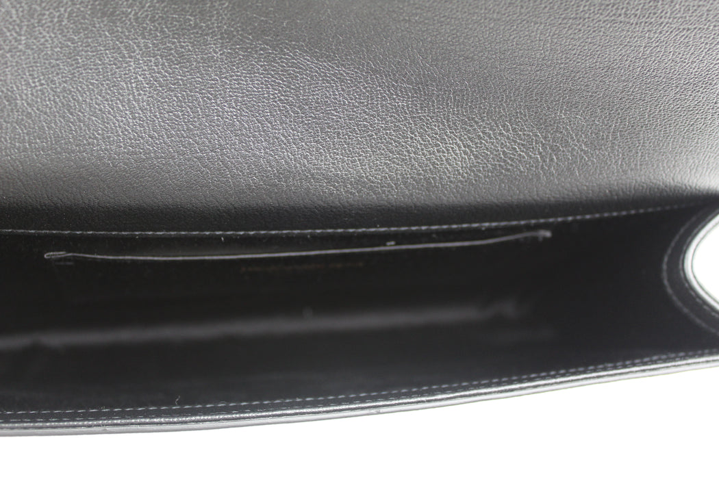 SAINT LAURENT CALFSKIN LARGE BELLE DE JOUR CLUTCH