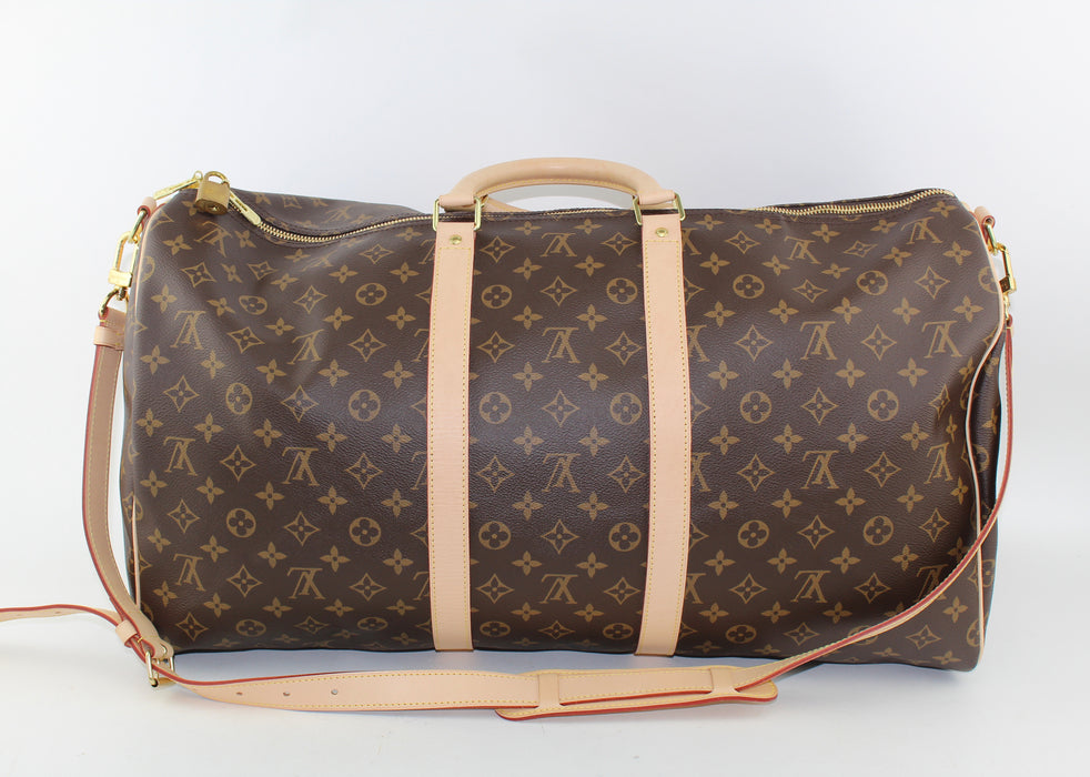 LOUIS VUITTON KEEPALL MONOGRAM BANDOULIÈRE 55 - LuxurySnob