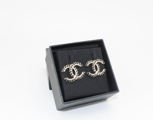 Chanel Gold & Black CC Earrings
