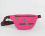 GUCCI PINK LOGO BELT BAG SMALL