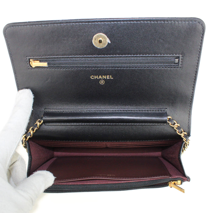 Chanel Classic Wallet on Chain Calfskin With Gold hardware