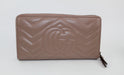 GUCCI GG MARMONT MEDIUM QUILTED ZIP WALLET