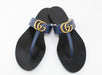 GUCCI LEATHER THONG SANDAL WITH DOUBLE G