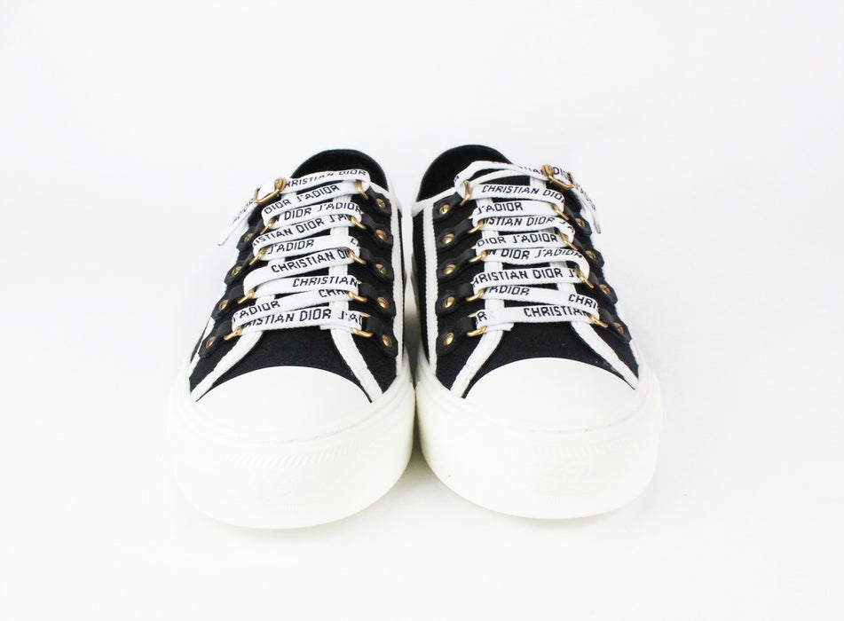 Dior Walk 'N' Dior Black Cotton Canvas Sneakers