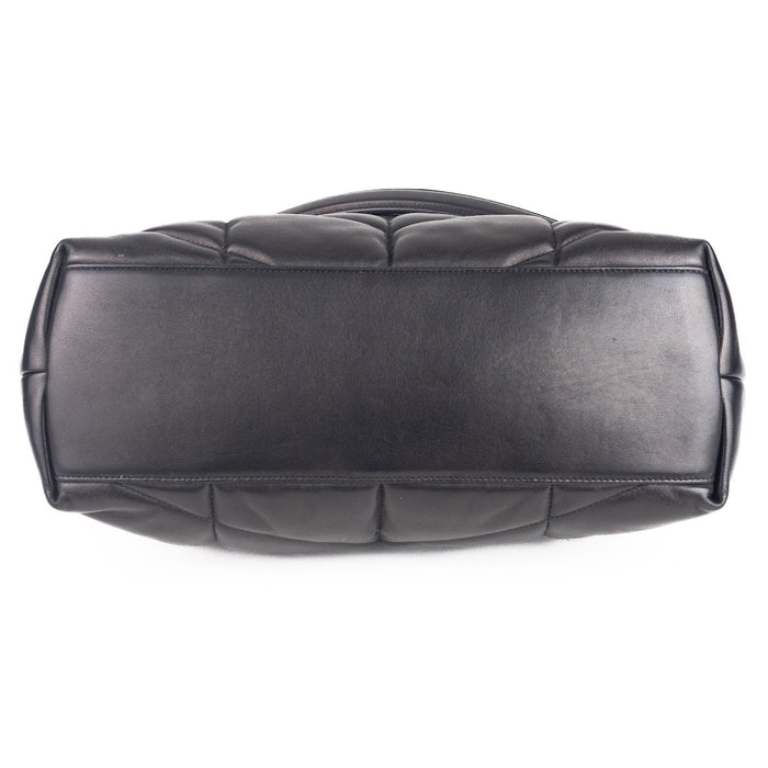 Saint Laurent Medium Puffer Bag in Black Quilted Lambskin