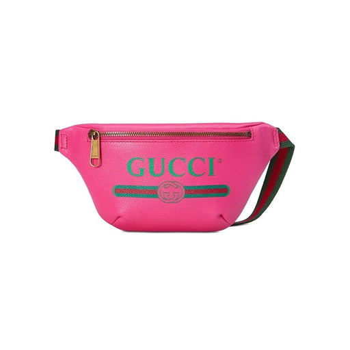 GUCCI PINK LOGO BELT BAG SMALL